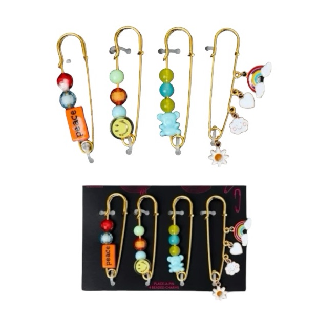 No Boundaries Place-A-Pin Beaded Charms 14$